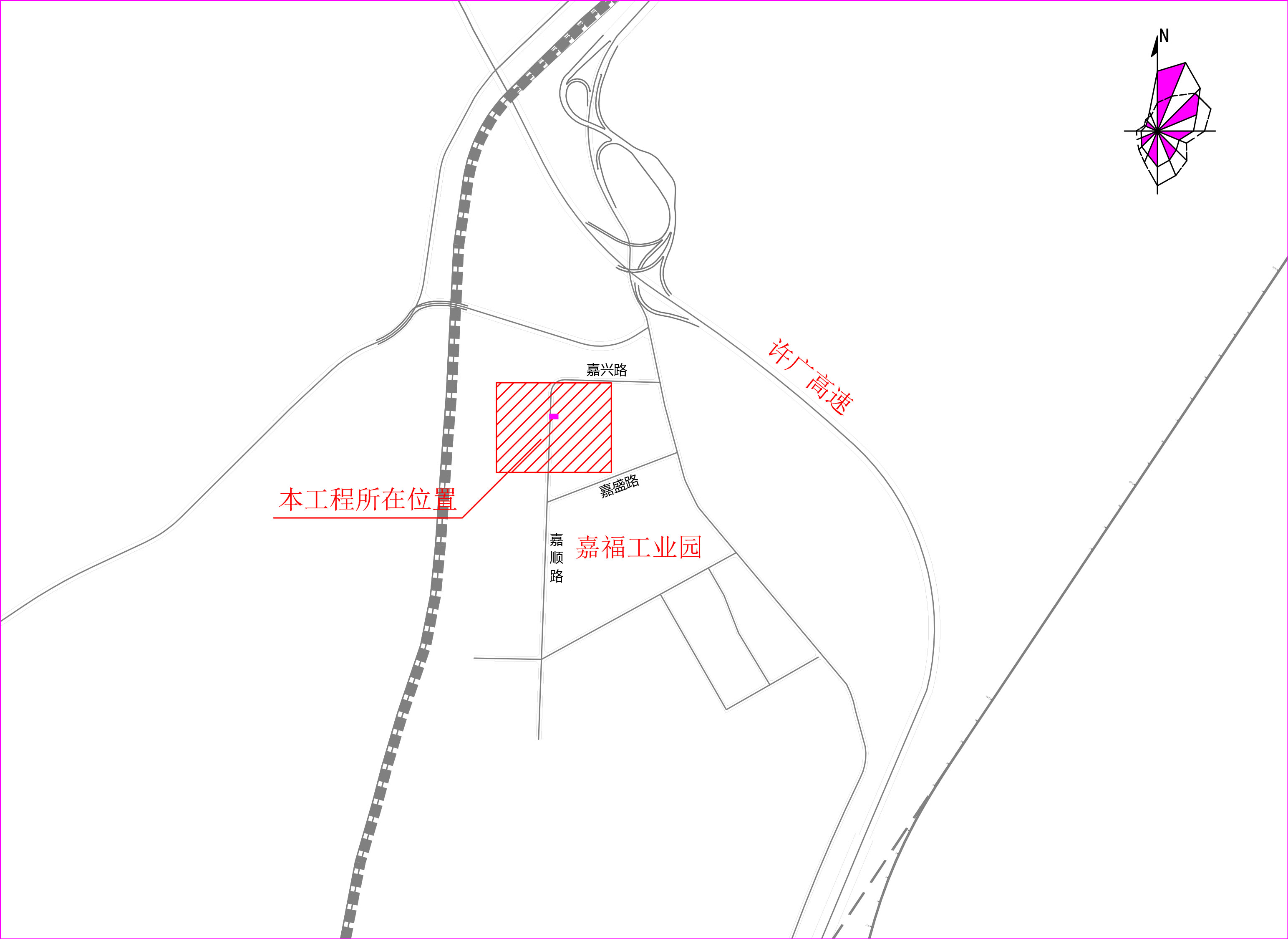 嘉福工業園欣強電子有限公司市政中壓管道燃氣工程-區位圖.jpg